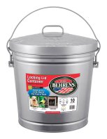 10 gal. Galvanized Steel Garbage Can Lid Included Animal
