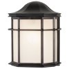 Black Incandescent Wall Lantern