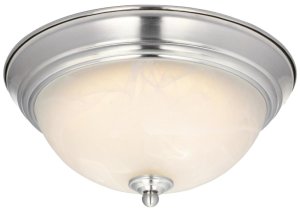 11 in. Satin Nickel Dome Light LED