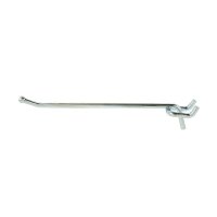 Zinc Plated Silver Steel 10 in. Double Prong Straight H