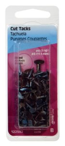 No. 4 x 7/16 in. L Blue Steel Cut Tacks 2 pk