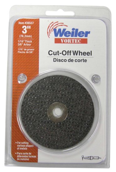 Vortec 3 in. Dia. x 3/8 in. Aluminum Oxide Cut-Off Wheel