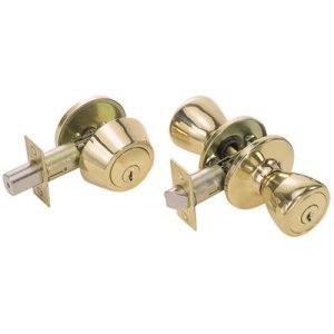 Tylo Polished Brass Knob Combo Pack