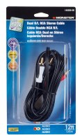 Just Hook It Up 12 ft. L Dual R/L RCA Stereo Cable