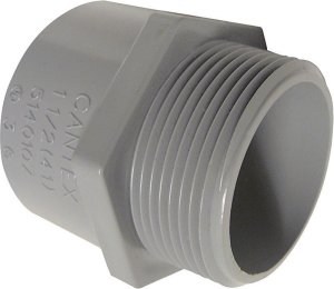 1-1/2 in. Dia. PVC Male Adapter 1 pk