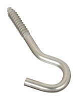 National Hardware Silver Stainless Steel 4-7/8 in. L Screw Hook