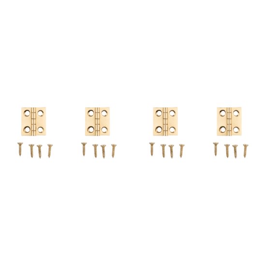 National Hardware 3/4 in. L Solid Brass Door Hinge 4 pk