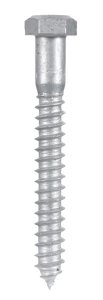 1/2 in. x 4 in. L Hex Hot Dipped Galvanized Steel Lag Sc