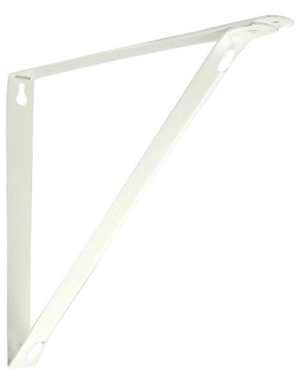 Closet Pro White Steel Bracket N/A Ga. 10.25 in. L