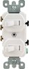 15 amps Single Pole or 3-way Duplex Combination Switch W