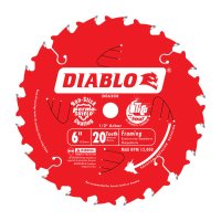 Diablo 6 in. Dia. x 1/2 in. Carbide Tip Metal Framing Blade 20 t