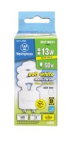 Mini-twist 13 watt E26 3.88 in. L CFL Bulb Soft Whi