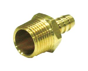 Brass 1/8 in. Dia. x 1/4 in. Dia. Adapter 1 pk