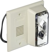 (image for) Horn Strobe, Clear, 4-1/2 In. H, 120VAC