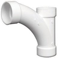 Schedule 40 4 in. Hub x 4 in. Dia. Hub PVC Long T