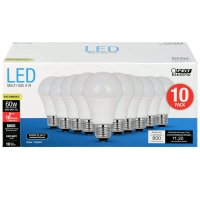 A19 E26 (Medium) LED Bulb Daylight 60W Equiv 10pk