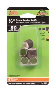 0.5 in. Dia. x 1/2 in. L Aluminum Oxide Abrasive Sleeve Re