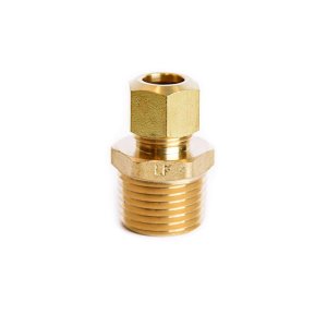 (image for)  3/8 in. Compression X 1/2 in. D Male Brass Connector