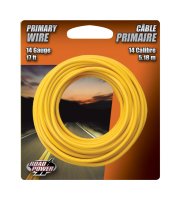 17 ft. 14 Ga. Primary Wire Yellow