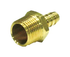 Brass 3/4 in. Dia. x 1 in. Dia. Adapter Yellow 1 pk