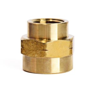 (image for)  3/4 in. FPT X 1/2 in. D FPT Yellow Brass Reducing Coupling
