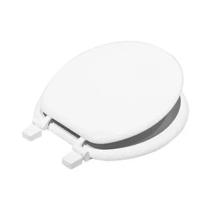 (image for) Wood Round Closed Front Toilet Seat
