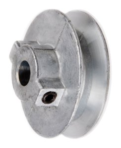 2 in. Dia. Zinc Single V Grooved Pulley