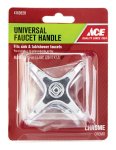 Universal Cross Vise Grip Chrome Hot and Cold Handle