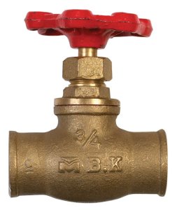 3/4 in. 3/4 in. Brass Stop Valve