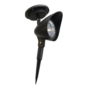 Living Accents Black Solar Powered LED Spotlight 1 pk