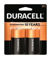 D Alkaline Batteries 2 pk Carded