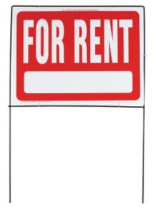 English Red Informational Sign 24.5 in. H x 36.5 in. W