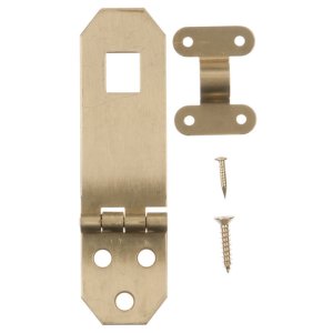 Solid Brass Brass Decorative Hasp 2.8 in.