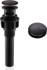 (image for) Push Pop Up Bathroom Sink Drain with Overflow Oil Rubbed Bronze