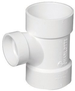 1-1/2 in. Hub x 4 in. Dia. Hub PVC Sanitary Tee