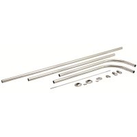 54 in. D-Type Shower Rod with Ceiling Support