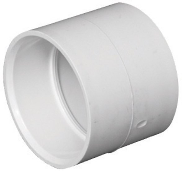 Schedule 40 2 in. Hub x 2 in. Dia. Hub PVC Coupli