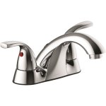 Waterfront Chrome 4 in. 2-Handle Bathroom Faucet