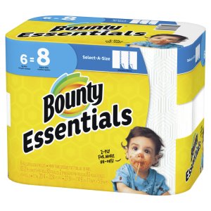 Essentials Select-A-Size Paper Towels 83 sheet 2 ply 6 pk