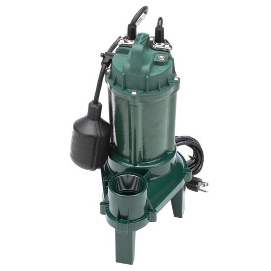 (image for) 1/3 HP 5280 gph Cast Iron Tethered Float Switch Sewage Pump