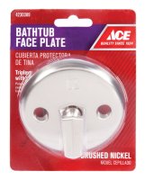 Brushed Nickel Bathtub Face Plate