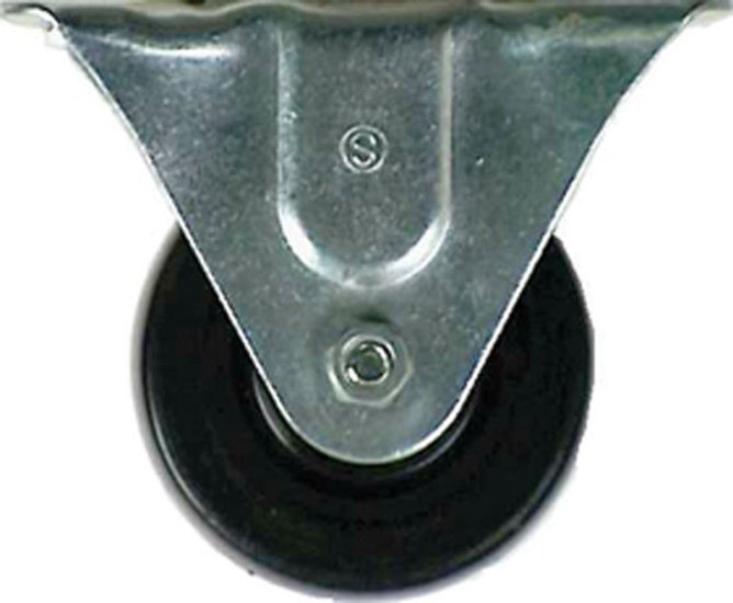 4 in. Dia. Soft Rubber Caster 225 lb. 1 pk