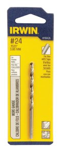 #24 x 3-1/8 in. L High Speed Steel Wire Gauge Bit 1 pc.