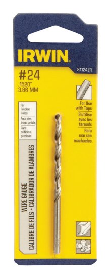 #24 x 3-1/8 in. L High Speed Steel Wire Gauge Bit 1 pc.