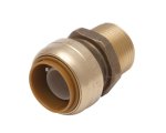 1/2 in. Push x 1/2 in. Dia. MPT Brass Connector