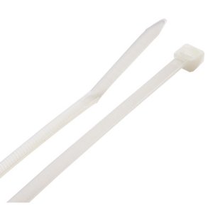 11 in. L White Cable Tie 12 pk