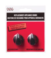 TOPS Plastic Replacement Appliance Knobs Black