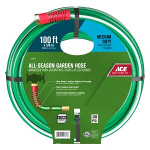 5/8 in. D X 100 ft. L Medium-Duty Green Hose