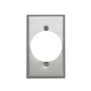 1 gang Aluminum Receptacle Wall Plate 1 pk