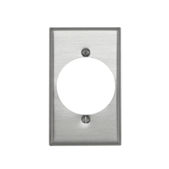 1 gang Aluminum Receptacle Wall Plate 1 pk